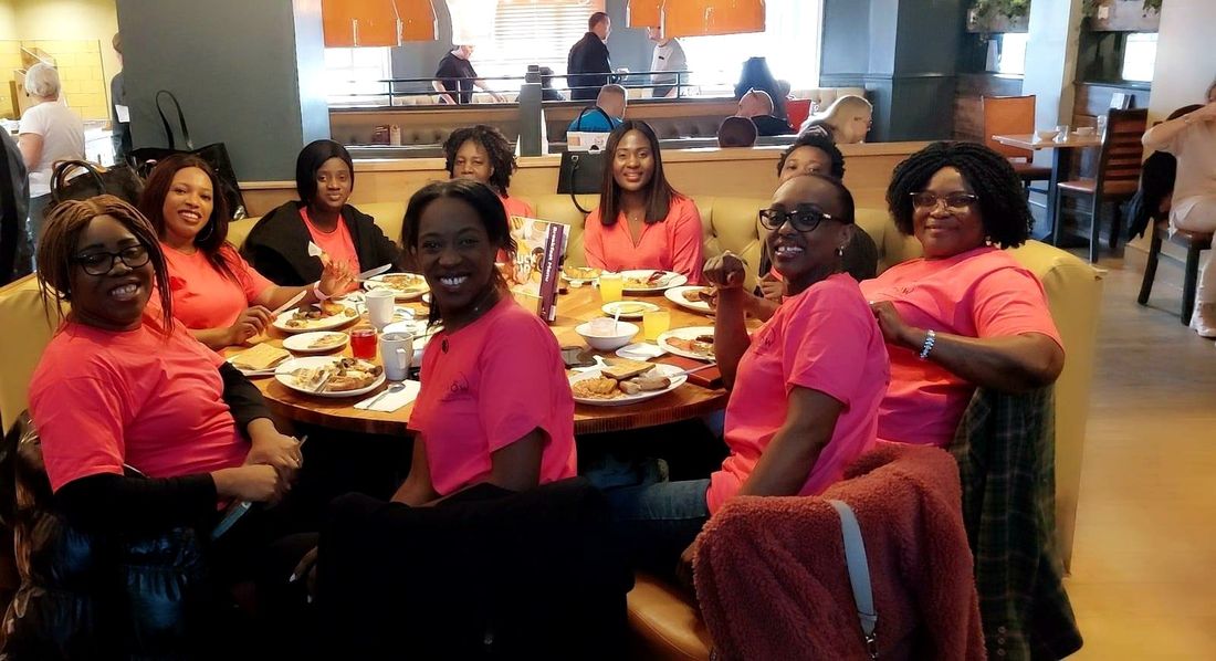 KWOW women sharing breakfast and laughter